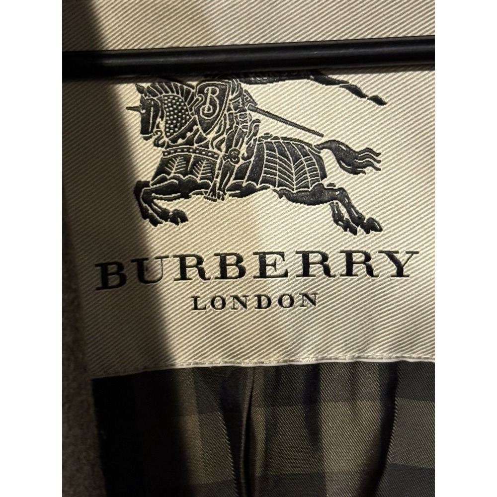 Burberry London Double Breasted Brown Size 6 Wool Cashmere Overcoat - Picture 5 of 13